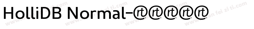 HolliDB Normal字体转换